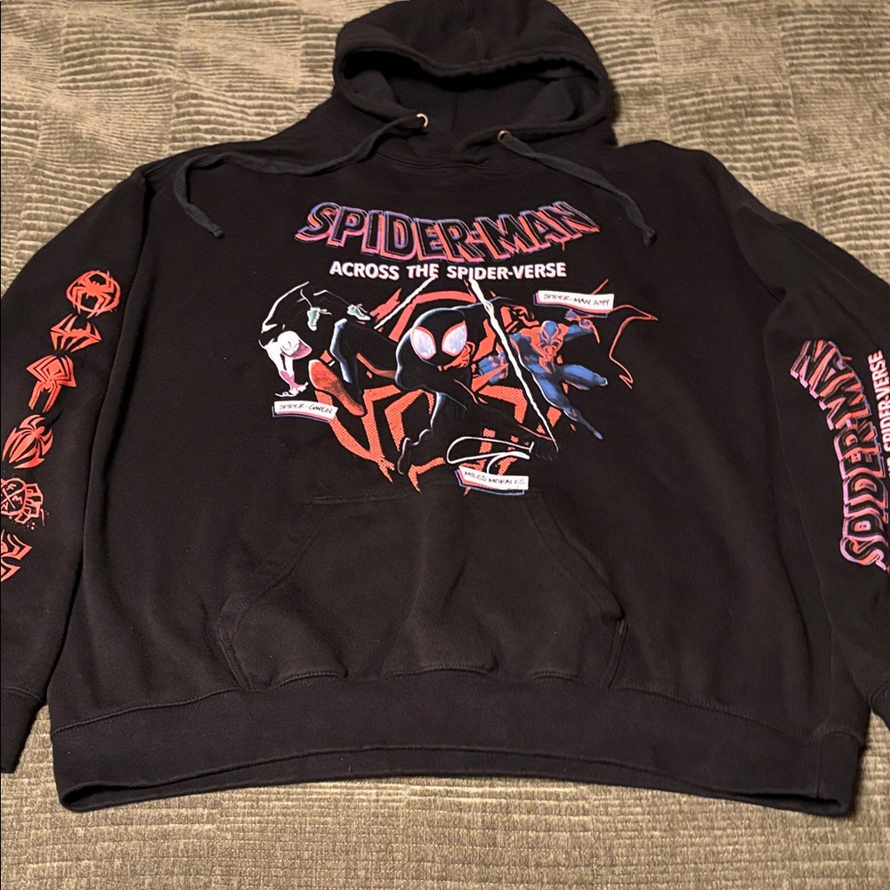 Spider-Man - Across the Spider-Verse Black Hoodie Size 3XL